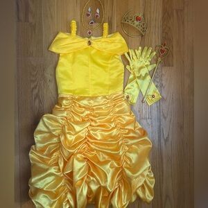 Princess Belle Costume w/Accessories-Girls Size 6